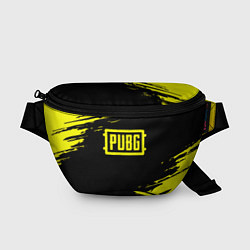 Поясная сумка Pubg текстура краски жёлтые, цвет: 3D-принт