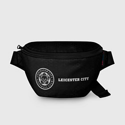 Поясная сумка Leicester City sport на темном фоне по-горизонтали, цвет: 3D-принт