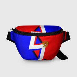 Поясная сумка Герб России спортивный стиль, цвет: 3D-принт