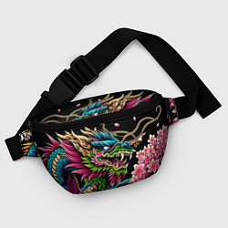 Поясная сумка Irezumi - Japanese dragon ai art, цвет: 3D-принт — фото 2