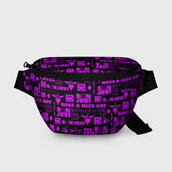 Поясная сумка Bon Jovi neon pink rock, цвет: 3D-принт