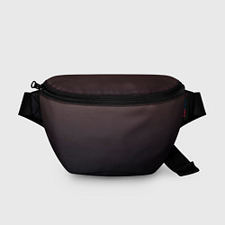 Поясная сумка Градиент тёмный бордовый, цвет: 3D-принт