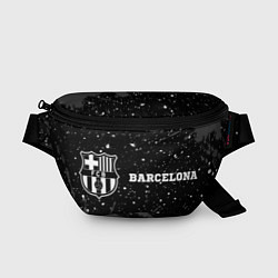 Поясная сумка Barcelona sport на темном фоне по-горизонтали, цвет: 3D-принт