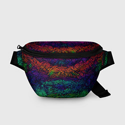 Поясная сумка Мистический неоновый паттерн, цвет: 3D-принт