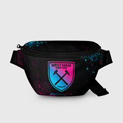 Поясная сумка West Ham - neon gradient, цвет: 3D-принт