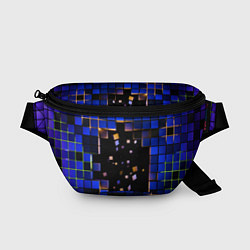 Поясная сумка Окно в пространство - синие кубы, цвет: 3D-принт