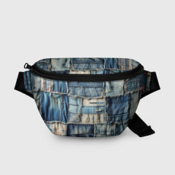 Поясная сумка Patchwork denim - vogue, цвет: 3D-принт