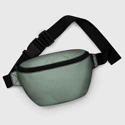 Поясная сумка Светлый серо-зелёный текстурированный, цвет: 3D-принт — фото 2