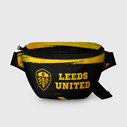 Поясная сумка Leeds United - gold gradient по-горизонтали, цвет: 3D-принт