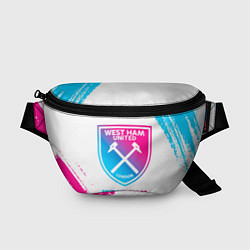 Поясная сумка West Ham neon gradient style, цвет: 3D-принт