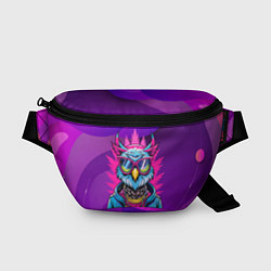 Поясная сумка Стильная сова в одежде, цвет: 3D-принт
