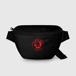 Поясная сумка Skoda red logo, цвет: 3D-принт