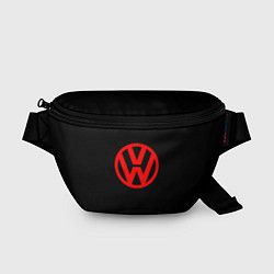 Поясная сумка Volkswagen red logo, цвет: 3D-принт