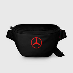 Поясная сумка Mercedes logo red, цвет: 3D-принт