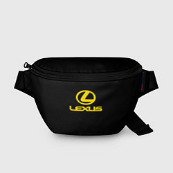 Поясная сумка Lexus yellow logo, цвет: 3D-принт