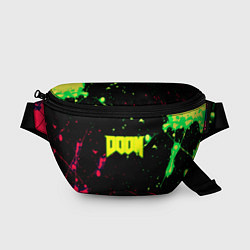 Поясная сумка Doom кислотные краски, цвет: 3D-принт