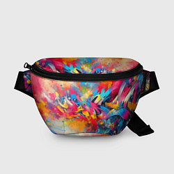 Поясная сумка Красочная абстракция - импрессионизм, цвет: 3D-принт