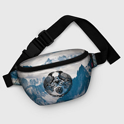 Поясная сумка Вороны одина с символикой рог одина, цвет: 3D-принт — фото 2