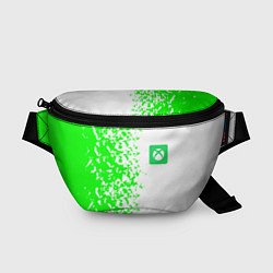 Поясная сумка Xbox кислотные зеленые краски, цвет: 3D-принт