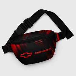 Поясная сумка Chevrolet - red gradient по-горизонтали, цвет: 3D-принт — фото 2
