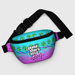 Поясная сумка Vice city tropic collection, цвет: 3D-принт — фото 2