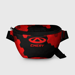 Поясная сумка Chery - red gradient, цвет: 3D-принт