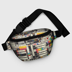 Поясная сумка Видеокассеты vhs, цвет: 3D-принт — фото 2