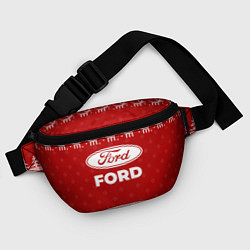 Поясная сумка Новогодний Ford с оленями, цвет: 3D-принт — фото 2