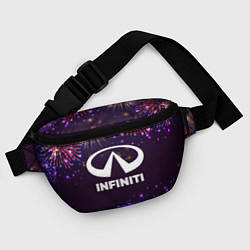 Поясная сумка Праздничный Infiniti, цвет: 3D-принт — фото 2