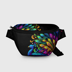 Поясная сумка Neon peacock - art