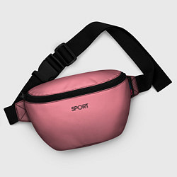 Поясная сумка Sport розовый текстурный, цвет: 3D-принт — фото 2