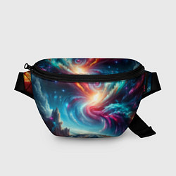 Поясная сумка Fantastic neon space landscape - ai art fantasy, цвет: 3D-принт
