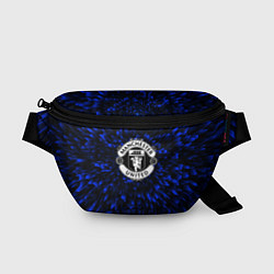 Поясная сумка Manchester United blue energy, цвет: 3D-принт