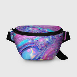Поясная сумка Розовые блестки, цвет: 3D-принт