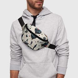 Поясная сумка Сюрреалистичные люди и камни, цвет: 3D-принт — фото 2