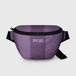 Поясная сумка Sport фиолетовый, цвет: 3D-принт