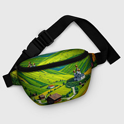 Поясная сумка Русская душа и поле, цвет: 3D-принт — фото 2