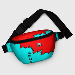 Поясная сумка Ведьмак краски логотип, цвет: 3D-принт — фото 2