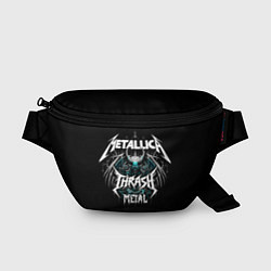 Поясная сумка Metallica group - thrash metal style, цвет: 3D-принт
