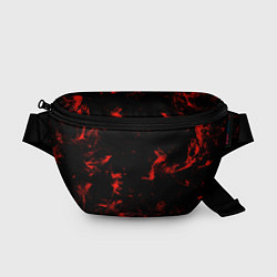 Поясная сумка Color red black, цвет: 3D-принт