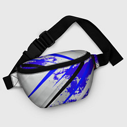 Поясная сумка Color white blue, цвет: 3D-принт — фото 2
