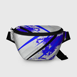 Поясная сумка Color white blue, цвет: 3D-принт