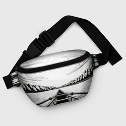 Поясная сумка Гребля чб, цвет: 3D-принт — фото 2