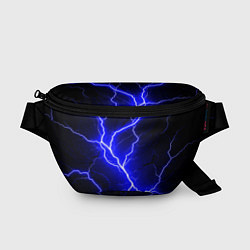 Поясная сумка Color blue black, цвет: 3D-принт