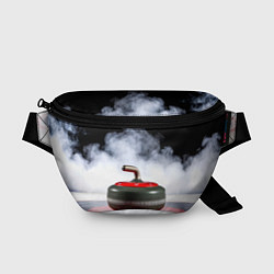 Поясная сумка Кёрлинг и белый дым, цвет: 3D-принт