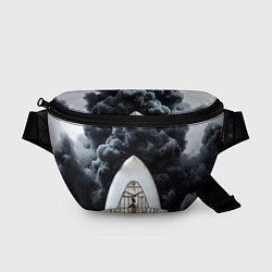 Поясная сумка Сапборд в черном дыму, цвет: 3D-принт
