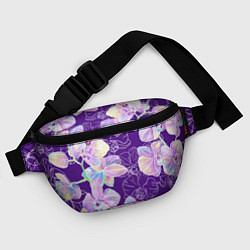 Поясная сумка Японские акварельные орхидеи, цвет: 3D-принт — фото 2