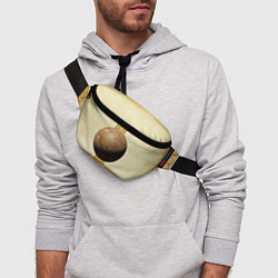 Поясная сумка Ядро для талкания на бежевом, цвет: 3D-принт — фото 2