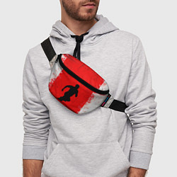 Поясная сумка Спринтер на красно белом, цвет: 3D-принт — фото 2