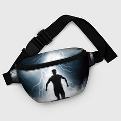 Поясная сумка Спринтер в грозу, цвет: 3D-принт — фото 2